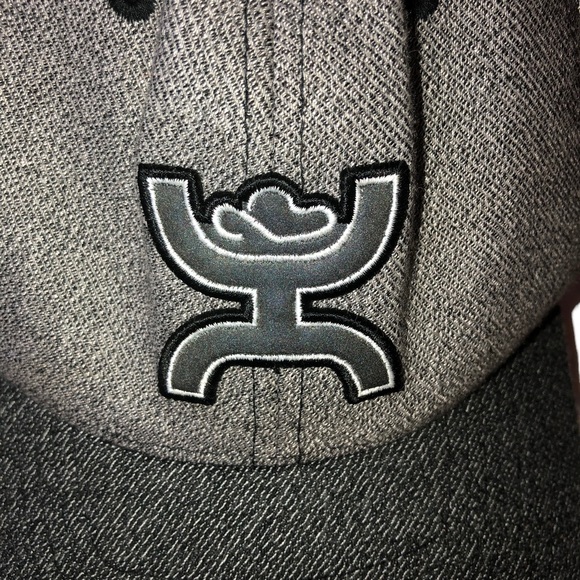 Hooey Dallas Cowboys Coach 2 Tone Grey Flexfit Ball Cap; Football Coach Hat - Picture 2 of 9